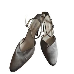 Giorgio Armani Liquid Suede court Heels